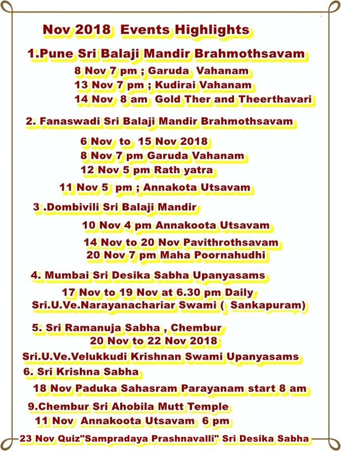 Temple Events